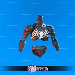 Symbiote Spiderman Action Figure 3D Printer Files