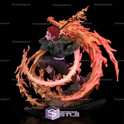 Tanjiro Fire Dragon 3D Printer Files