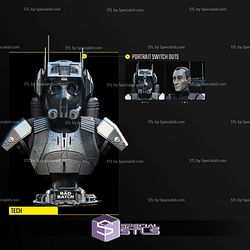 Tech Portrait Bust Bad Batch Starwars 3D Printer Files