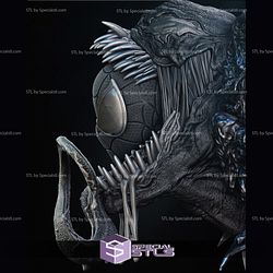 Venom Bust Wall 3D Printer Files