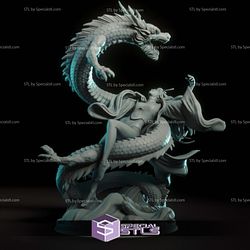 Yahui and the Dragon Digital 3D Sculpture