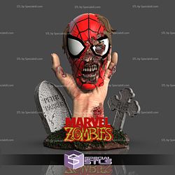 Zombie Spiderman Bust 3D Printer Files