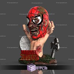 Zombie Spiderman Bust 3D Printer Files