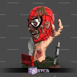 Zombie Spiderman Bust 3D Printer Files