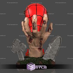 Zombie Spiderman Bust 3D Printer Files