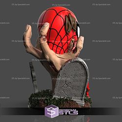 Zombie Spiderman Bust 3D Printer Files