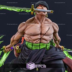 Zoro Green Battle 3D Printer Files