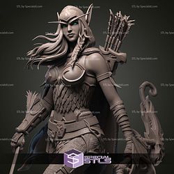 Alleria Windrunner Warcraft 3D Printer Files