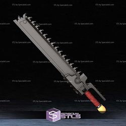 Cosplay STL Files 40k Chain Sword