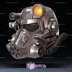 Cosplay STL Files Fallout T-60 Helmet