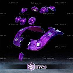 Cosplay STL Files Magneto Collar 97