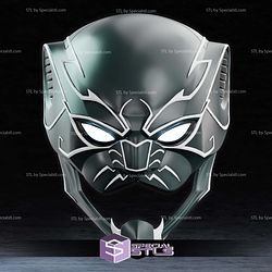 Cosplay STL Files Ultimate Black Panther Helmet