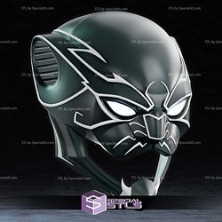 Cosplay STL Files Ultimate Black Panther Helmet