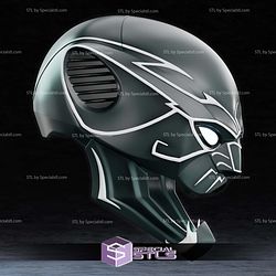 Cosplay STL Files Ultimate Black Panther Helmet