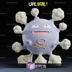 Life Size Koffing Pokemon 3D Printer Files