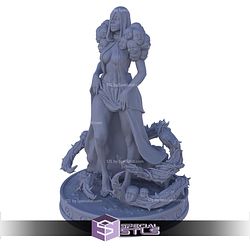 Witch of the Demonic Thorn STL Miniatures