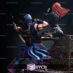 Hawkeye and Black Widow Diorama Bundle 3D Printer Files