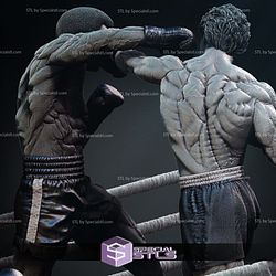 Rocky Balboa and Apollo Creed Bundle Diorama 3D Printer Files