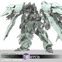 NZ-666 Kshatriya Ver RQ Gundam 3D Printer Files