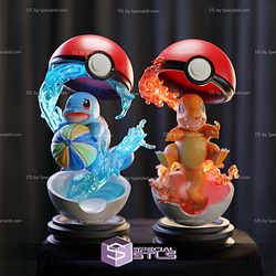 Squirtle Pokeball 3D Printer Files