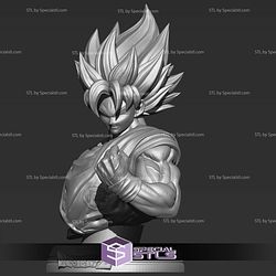 Goku Life Size Bust 3D Printer Files