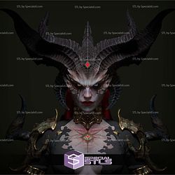 Lilith Diablo Bust 3D Printer Files