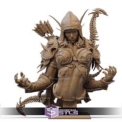 Sylvanas Windrunner Dark Bust 3D Printer Files