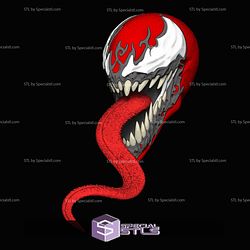 Custom Head STL Collection - Carnage Marvel Legend Size