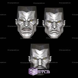 Custom Head STL Collection - Colossus Marvel Legend Size