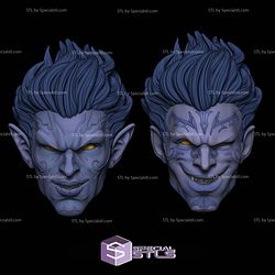 Custom Head STL Collection - Nightcrawler Marvel Legend Size