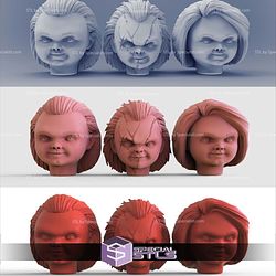 Custom Head STL Collection - Pack Chucky