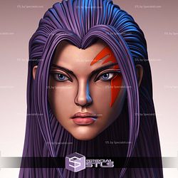 Custom Head STL Collection - Psylocke Crimson Dawn