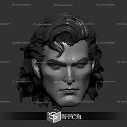 Custom Head STL Collection - Superman Long Hair