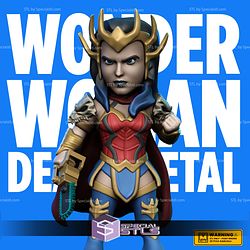 Basic STL Collection - Chibi Death Metal Wonder Woman