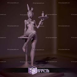 Bunny Girl at Bar 3D Printer Files