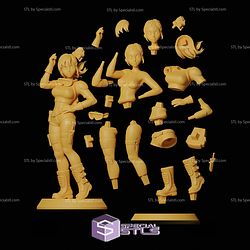 Bulma Young Girl Dragonball 3D Printer Files