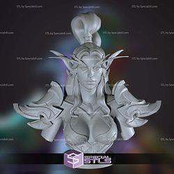 Tyrande Bust World of Warcraft 3D Printer Files