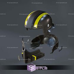 Cosplay STL Files B-01 Tactical Helmet from Helldivers 2