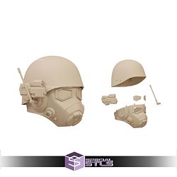 Cosplay STL Files Fallout NCR Ranger Helmet V3