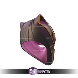 Cosplay STL Files Marvel Rivals Black Panther Helmet