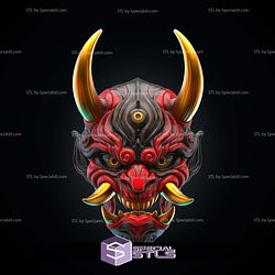 Cosplay STL Files Oni Mask