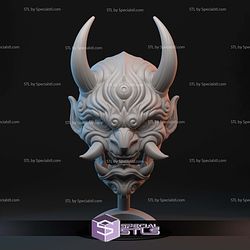 Cosplay STL Files Oni Mask