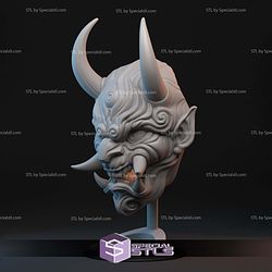 Cosplay STL Files Oni Mask