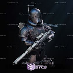 Crosshair Bust Star Wars 3D Printer Files