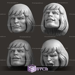 Custom Head STL Collection - Pack He Man