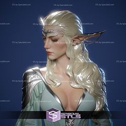 Elf Woman Bust 3D Printer Files