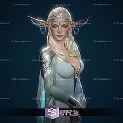 Elf Woman Bust 3D Printer Files