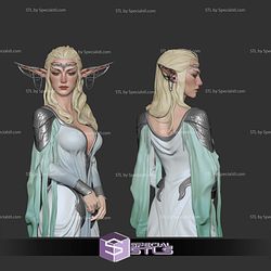 Elf Woman Bust 3D Printer Files