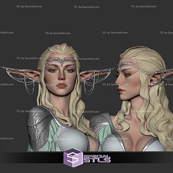 Elf Woman Bust 3D Printer Files