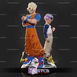 Gohan Future and Trunks Kid Future 3D Printer Files